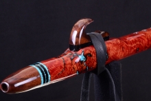 Salmon Gum Burl Native American Flute, Minor, Mid A-4, #H7A